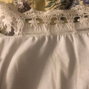 Lace off the shoulder top